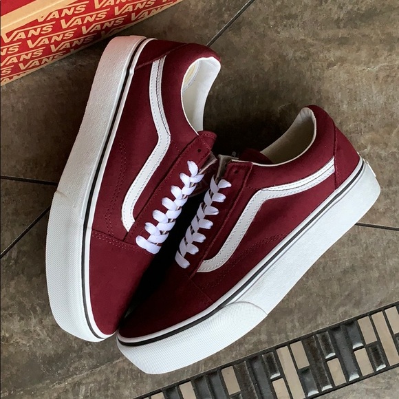 ••VANS OLD SKOOL PLATFORM Port Royale/True White W - Picture 15 of 16